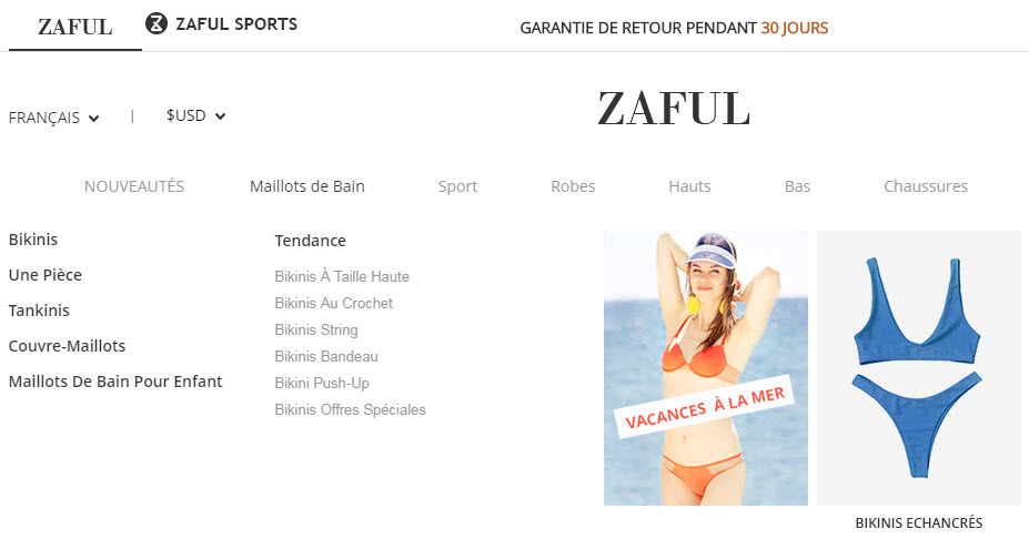 Maillots de Bain Zaful